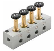 Electropiloto 3/2 Nc Comando Manual en Placa Base 07Vb