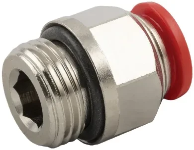DESCRIPCION CORTA - RACOR RECTO MACHO CILÍNDRICO CON O-RING