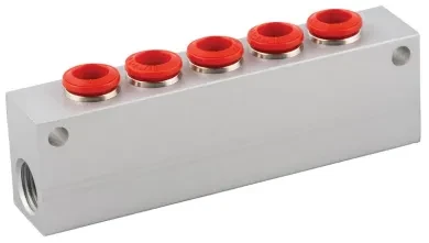 REGLETA EN ALUMINIO A 5 VÍAS