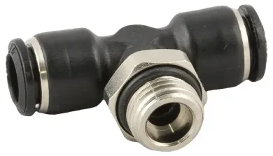 RACOR A T ORIENTABLE MACHO CENTRAL CILÍNDRICO CON TÓRICA 55216 4 M5
