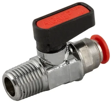 VÁLVULA ROSCA MACHO CÔNICA R ISO 7 - ENGATE RÁPIDO PARA TUBO 6570 1/8 4