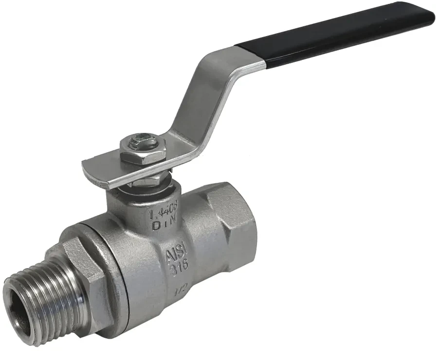 VÁLVULA A ESFERA MACHO G ISO 228 - HEMBRA G ISO 228 - INOX316L 66069