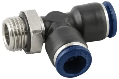 RACOR A T ORIENTABLE MACHO LATERAL CILÍNDRICO CON TÓRICA 85226 5/32 10/32