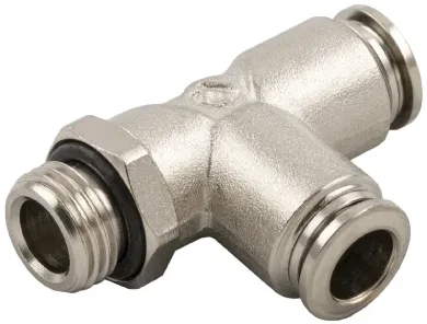 RACCORDO A T ORIENTABILE MASCHIO LATERALE CILINDRICO 89226 1/8 10/32