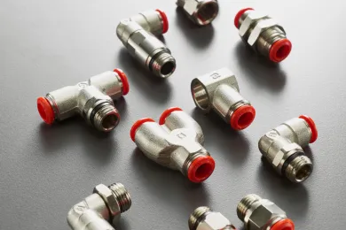 RACOR AUTOMÁTICO METALICO CON ANILO ROJO