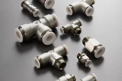 RACOR AUTOMÁTICO PARA ALIMENTOS Y ÁGUA POTABLE ROSCA Y CUERPO LATON NIQUELADO - ANILLO PPSU